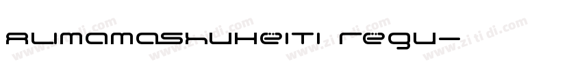 AlimamashuHeiTi regu字体转换